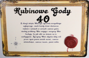 RUBINOWE 40 GODY